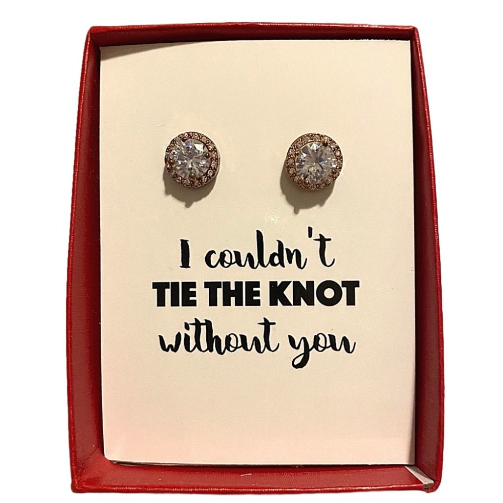Simulated Diamond Bridesmaid Earrings  NEW